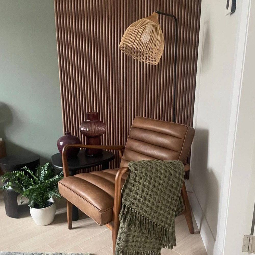 Woodlux Bamboo Walnut Wood Wall Panel 275x15cm